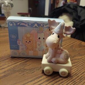Precious Moments Birthday Train Age 13 Moose Figurine You Mean the Moose To Me